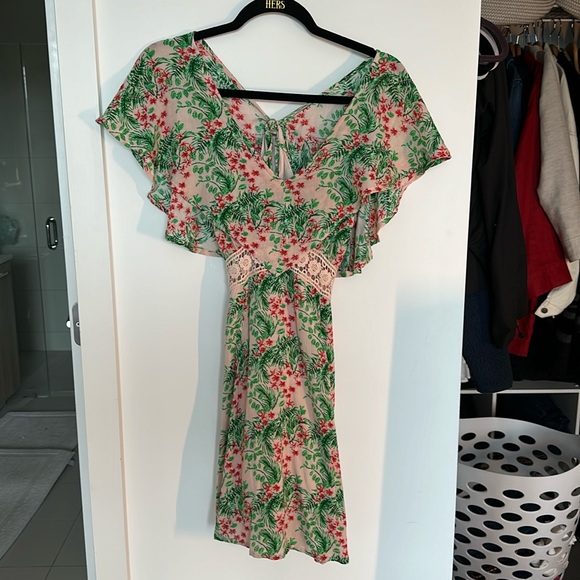 Tropical Mini Dress small - Picture 1 of 8